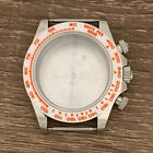 Boîtier de montre en acier inoxydable 39 mm lunette céramique verre saphir pour mouvement VK63
