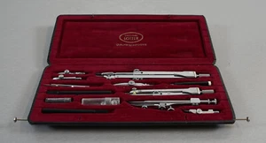 großer alter umfangreicher Lotter Zirkelkasten Fn 314+ Vintage - Bild 1 von 7