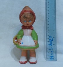 RED RIDING HOOD VINTAGE rubber toy BISERKA ART 150, 60's RARE