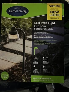 Harbor Breeze Low Voltage LED Path Light 2.4-Watt Matte Black Glass Shade 2-pack - Picture 1 of 1
