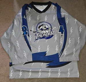 Camiseta deportiva alternativa Jon Austin Wichita Thunder Game Worn Storm CHL LOA - Imagen 1 de 12