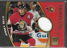 2001-02 Topps Reserve Game-Worn Jerseys Shawn McEachern #TR-SM GU Senators