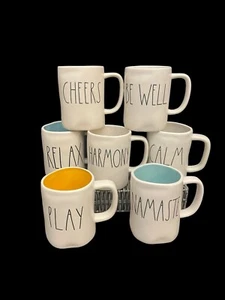 Taza Rae Dunn Tú Eliges CHEERS BE WELL RELAX ARMONÍA CALMA JUGAR NAMASTE Nueva - Imagen 1 de 36