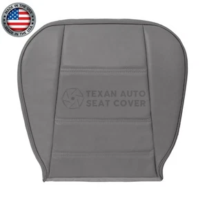 01 a 04 Ford Mustang V6 Base Convertible Parte Inferior del Conductor Cuero Cubierta de Asiento Gris - Imagen 1 de 8