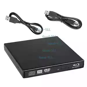 External USB Blu-ray Player BD Combo Drive DVD CD RW Disc Burner for Laptop PC - Picture 1 of 11