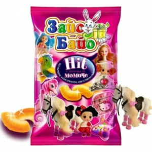 Corn/wheat puffs with surprise toy for girl - all natural delicious and healthy - Picture 1 of 4