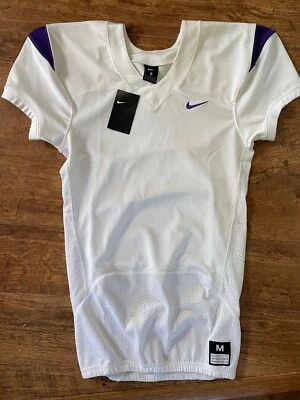 Camiseta deportiva Nike auténtica en blanco y púrpura para juegos de fútbol talla M ¡Todas las etiquetas! Foto 1 de 3