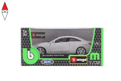 MODELLINO BBURAGO MERCEDES BENZ E CLASS COUPE 1/32 GRIGIA - Immagine 1 di 3