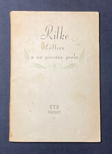 R.M.Rilke LETTERE A UN GIOVANE POETA Carlo Cya 1947