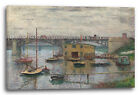 Kunstdruck Claude Monet - Brcke bei Argenteuil an einem grauen Tag (1876)