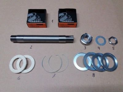 JUEGO COMPLETO EJE HUECO TRASERO INDIO 1929-1930 SCOUT CHIEF FOUR Foto 1 de 2