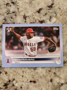 2022 Topps Series 2 Father's Day Powder Blue /50 Elvis Peguero #541 Rookie RC - Picture 1 of 2