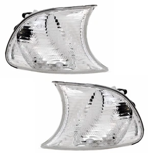 Frontblinker Set für 3er BMW E46 Coupe + Cabrio Facelift Blinker Silber Weiß - Bild 1 von 6