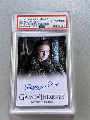 Game of Thrones PSA Authentic Rittenhouse Auto Card Sophie Turner - SANSA STARK - Image 1 of 2