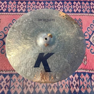 Rare No Longer Made 19" K Zildjian Dark Thin Crash Ride Cymbal w/ Rivets 1486g - Picture 1 of 10