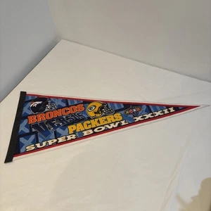 Denver Broncos NFL Super Bowl XXXII 32 Champions pennant 30 inches long - Picture 1 of 7