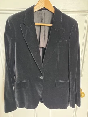 Margaret Howell Black Velvet blazer size 14 VGC. — 第 1/4 张图片