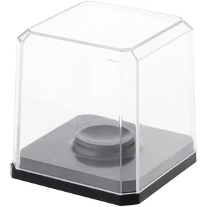 Estuche transparente para pelotas de golf Pioneer Plastics con base negra (resistente a los rayos UV) - Imagen 1 de 2