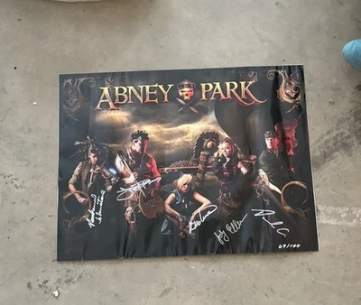 Abney Park SteamPunk Rock Band Signed Autographed Poster 69/100 - Image 1 of 4