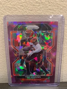 2021 Panini Prizm Football Tee Higgins Purple Ice Prizm /225 Bengals - Picture 1 of 2