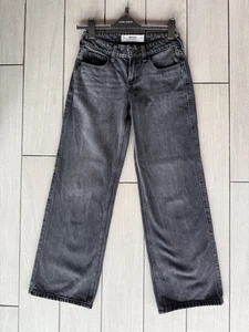Hollister Low-Rise Baggy Jeans W24 R 00R | Black/Grey Washed Denim | Women’s - Picture 1 of 17