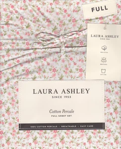 Juego completo de sábanas Laura Ashley Evie floral chicle rosa 4 piezas brezo verde salvia - Imagen 1 de 4