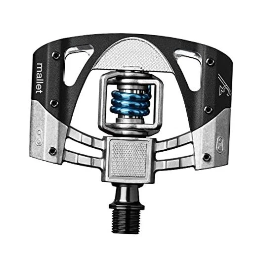 Crank Brothers Mallet 3 Pedals Raw/black With Blue Spring