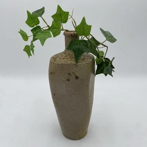 Vintage Campos Filhos Averio Portugal Kunsthandwerk Steinzeug Keramik Vase gesprenkelt - Bild 1 von 11