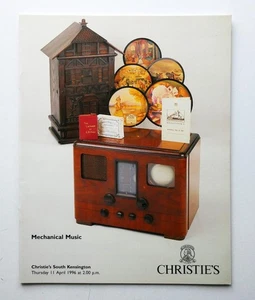 Christies Mechanical Music Catalog 1996 English Book - Bild 1 von 7