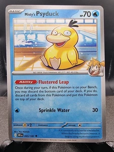 SV10: Destined Rivals #045/182 Misty's Psyduck Pokemon Tcg - Picture 1 of 1
