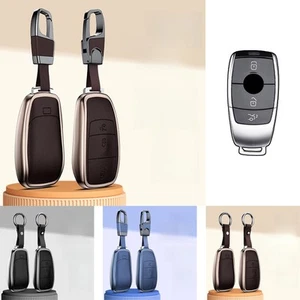 Funda para llave de coche de cuero de aleación de aluminio para Benz E S A217 W212 W213 E200 E400 - Imagen 1 de 19