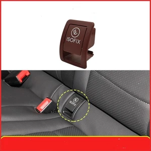 Red Child Seat Hook Anchor ISOFix Cover For Benz C Class W205 C200 C300 C350 New - Picture 1 of 20