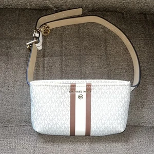 Michael Kors Beige Signature Canvas Belt Bag - Picture 1 of 5