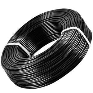 12 Stärke Schwarz Aluminiumdraht Eloxiert Schmuck Handwerk Herstellung Auffädeln Floral Farbe - Bild 1 von 12