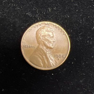 1964 D Lincoln Penny ONE CENT us. - Image 1 of 4