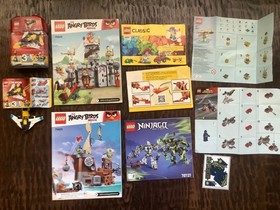 LEGO Instruction Manual Lot Ninjago Angry Birds Classic 75825 75826 70737 31001