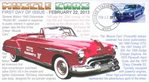 COVERSCAPE computer designed "Muscle Cars" America on The Move, U/O FDC event - Picture 1 of 1