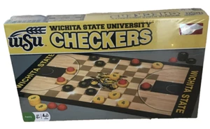 Wichita State Shockers Basketball Checkers Game Masterpieces NEW SEALED - Picture 1 of 3