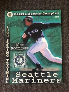 1999 MLB Seattle Mariners Spring Training Program Alex Rodriguez Ken Griffey Jr - Picture 1 of 2