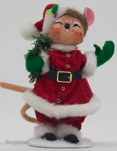 6" Annalee Navidad Clásico Sr. Santa Ratón #600409 Nuevo Con Etiquetas - Imagen 1 de 1