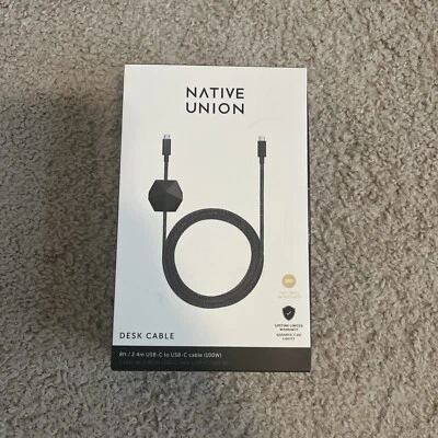 Native Union Desk Cable USB C to USB C 8ft 100W cable - Image 1 of 2
