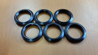 DOWN RANGE PRODUCTS 6 Crush Washers for.223 5.56 Muzzle Brake 1/2x28 Barrel USA MADE! Free Ship!!