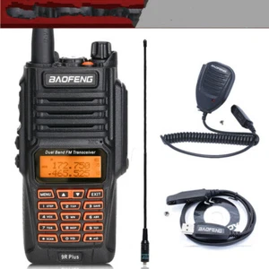 Baofeng UV-9R Plus IP67 wasserdicht Dualband 136-174/400-520 MHz Amateurfunk + Mikrofon - Bild 1 von 7