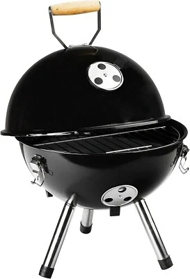 Mini - Kugelgrill in schwarz Holzkohlegrill - Bild 1 von 4