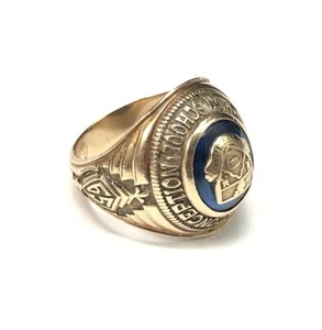 Vintage 1965 10k Gold Class Ring - Immaculate Conception High School 9.65g Sz6 - Picture 1 of 12