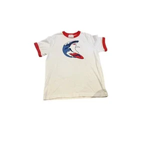 Hanna Andersson Boys’ Shark T-Shirt, Size US 8 (130 cm) - Picture 1 of 4