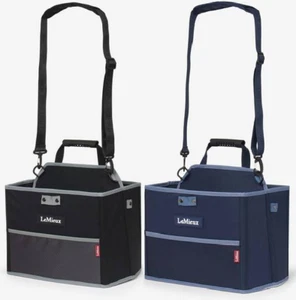 LeMieux Collapsible Storage Tote Flat Packaway Travel Yard Storage Black/Navy - Picture 1 of 7