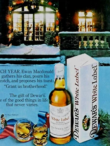 Dewar's White Label Christmas 1999 Vintage Original Print Ad 8.5 x 11" - Imagen 1 de 5