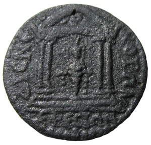 IONIA, EFESOS. AE 22. CARACALLA, 198-217 AD. ARTEMISA EN REVERSO TEMPLO. - Imagen 1 de 3