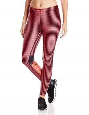 Roxy Ropa Deportiva Entrenamiento Leggings Rosa Azalea Rayas Relé Pantalón Talla M Foto 1 de 4